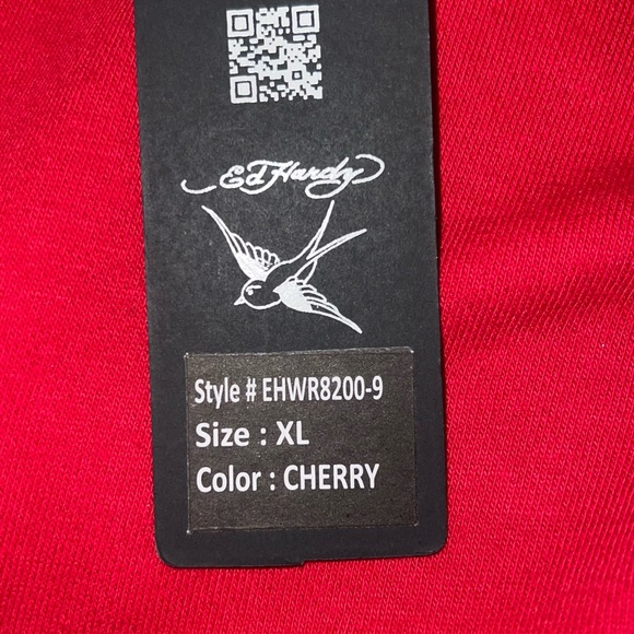 Ed Hardy Cherry Red Apparel - Picture 1 of 3